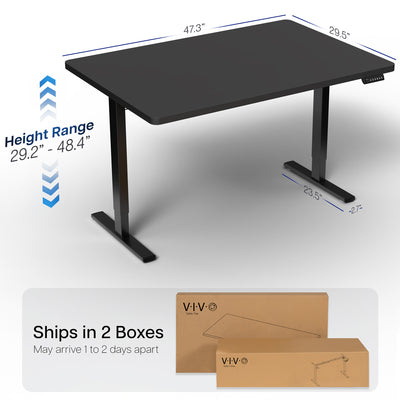 Sturdy ergonomic sit or stand active desk workstation with adjustable height using smart control panel.