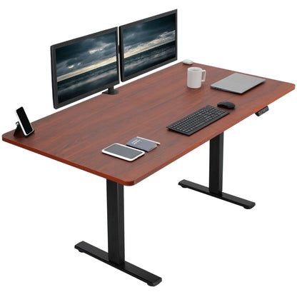 Large sturdy sit or stand active workstation with adjustable height using smart control panel.