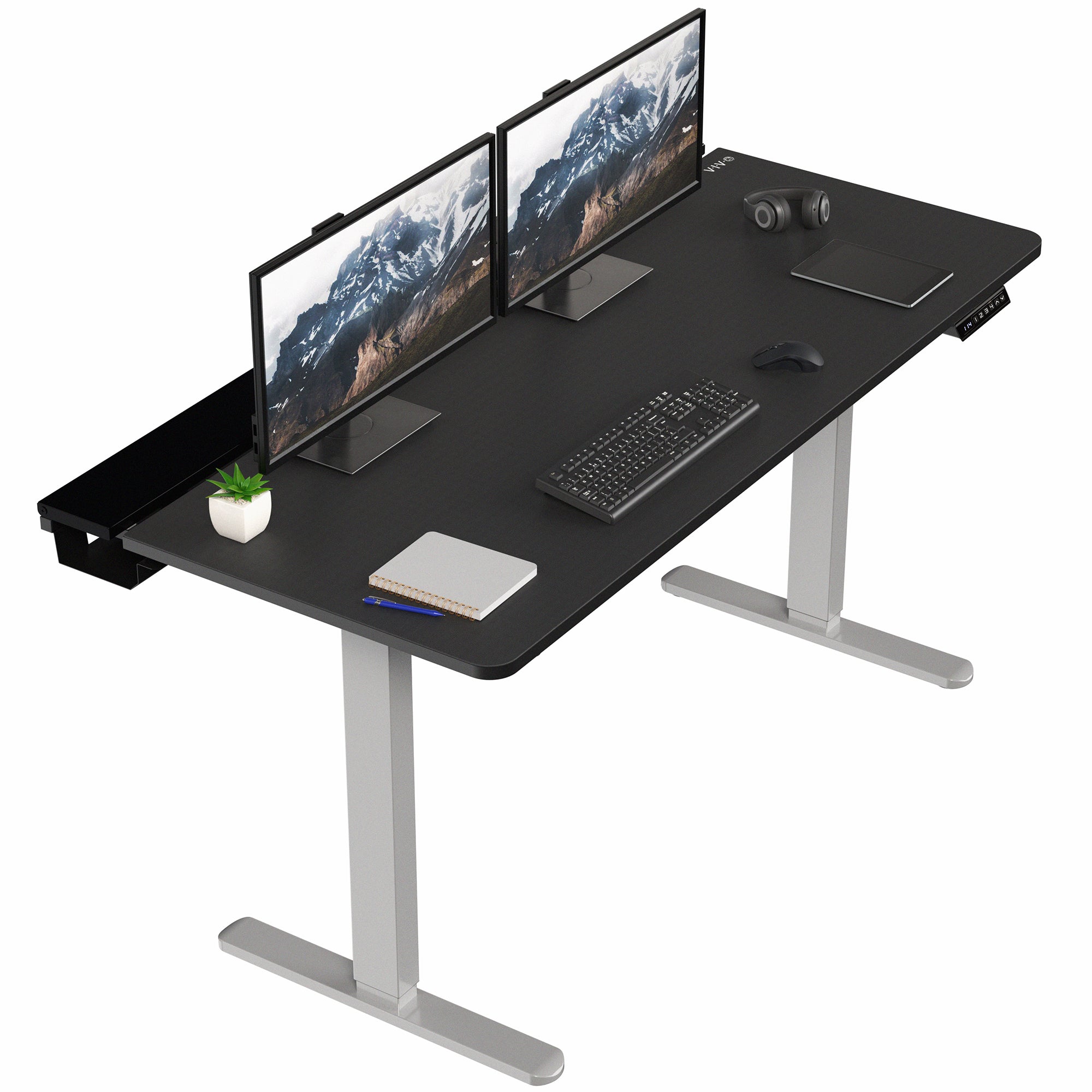 1B6-P3B Series - Electric Desk with Concealed Cable Table Top and Full-Size Pad