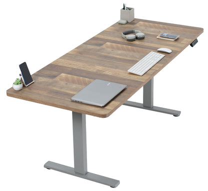 Large sturdy sit or stand dry erase desktop workstation with adjustable height using smart control panel.