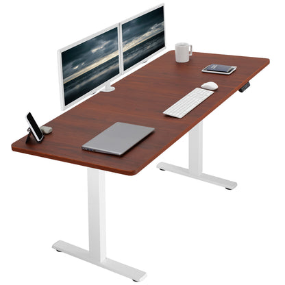 Large sturdy sit or stand active workstation with adjustable height using smart control panel.