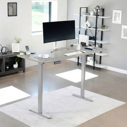 71 x 30 inch dual motor electric desk featuring memory controller height adjustment with memory settings