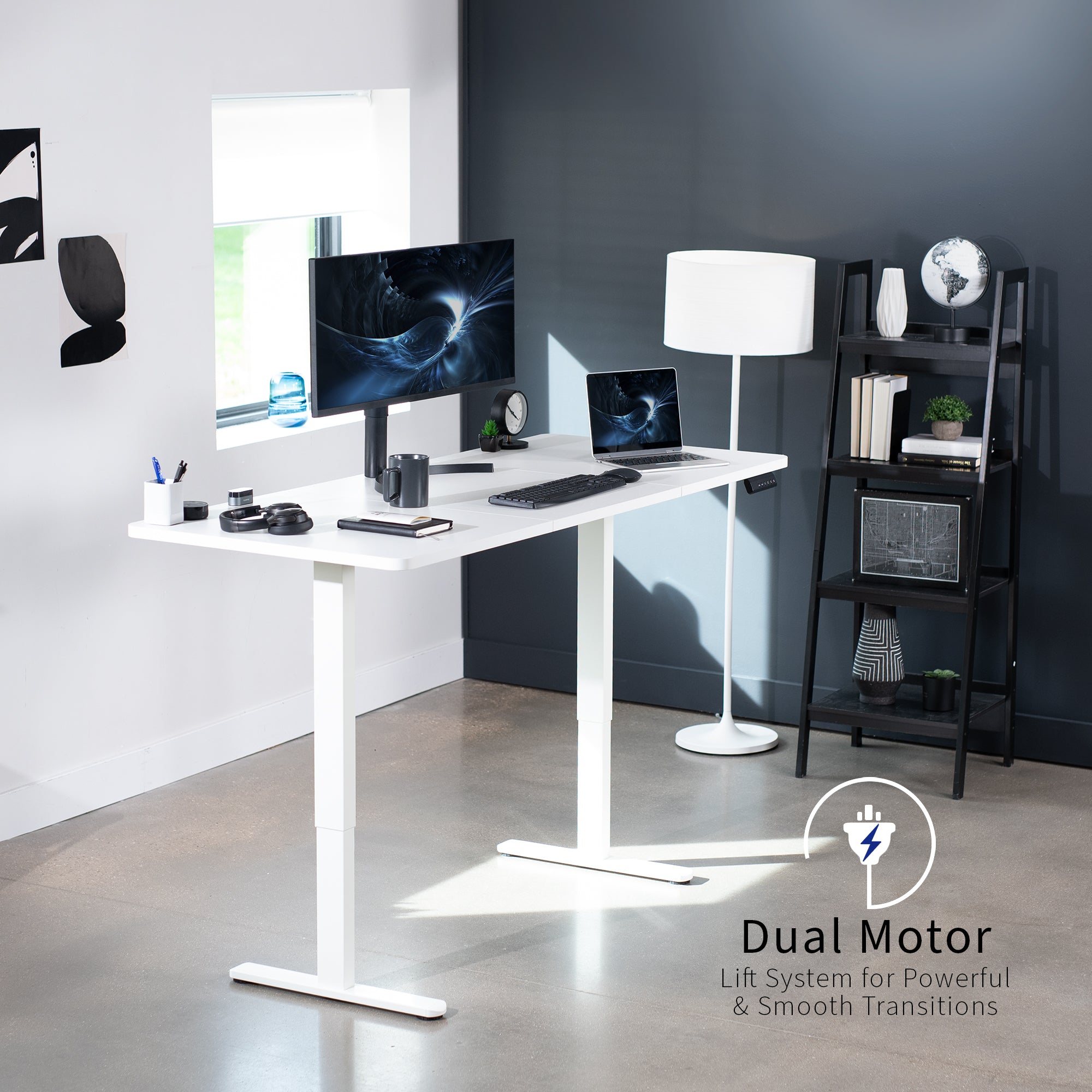 Electric Height Adjustable 71 x 30 inch Stand Up Desk