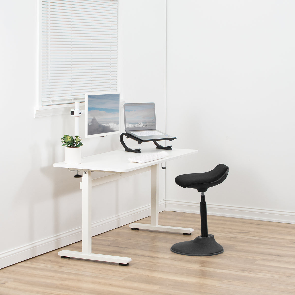 55" x 24" Crank Height Adjustable Desk