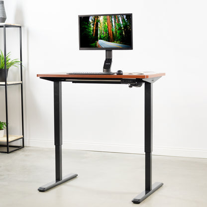 43” Table Desk Top Dark Walnut