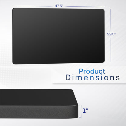 Sturdy desk tabletop for sit or stand electric or manual desk frames.