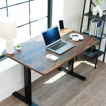 Sturdy desk tabletop for sit or stand electric or manual desk frames.