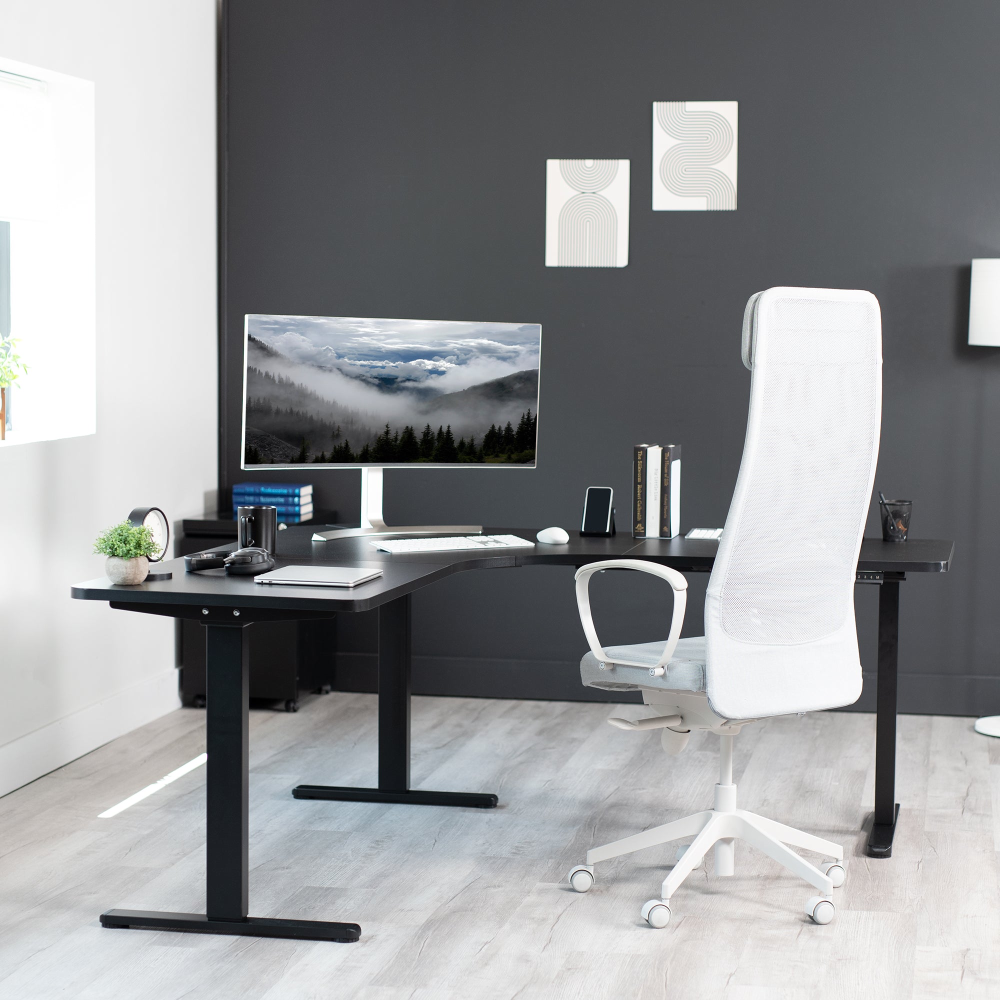 Electric Multi Motor Height Adjustable Corner 3 Leg Standing Desk Frame for creating your own standing desk.