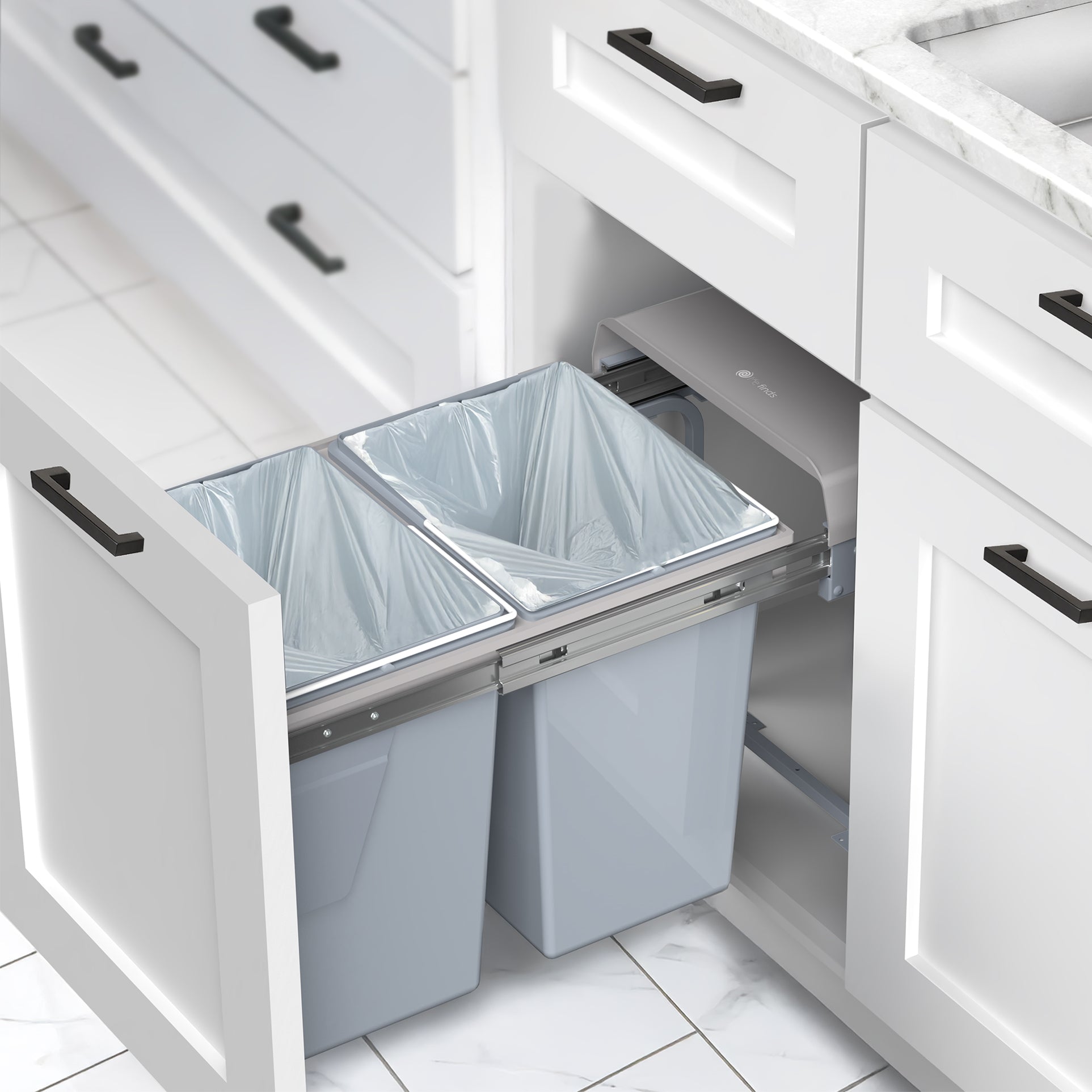 Life Finds by VIVO Pull Out Trash Can System