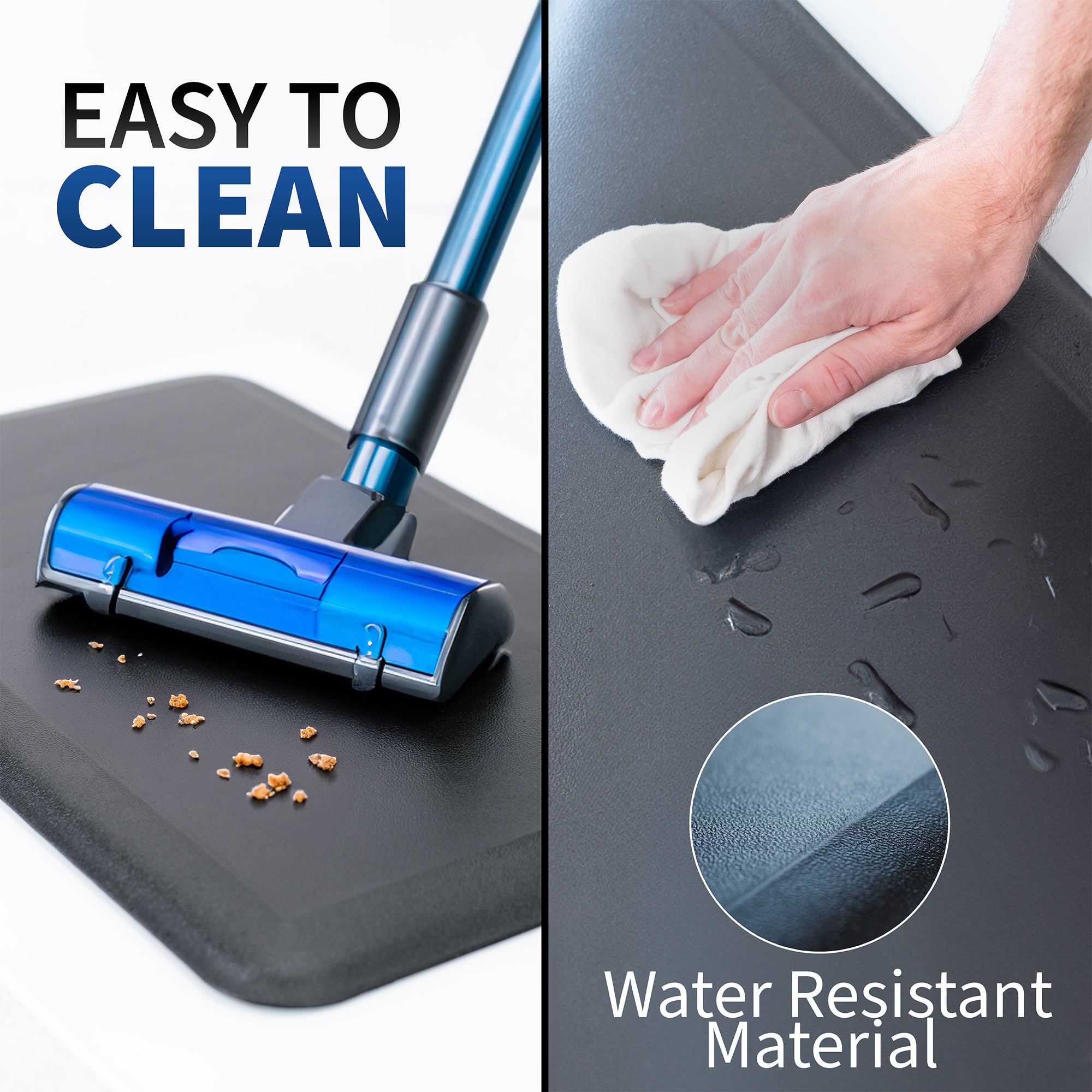 Easy to clean with water resistant material.