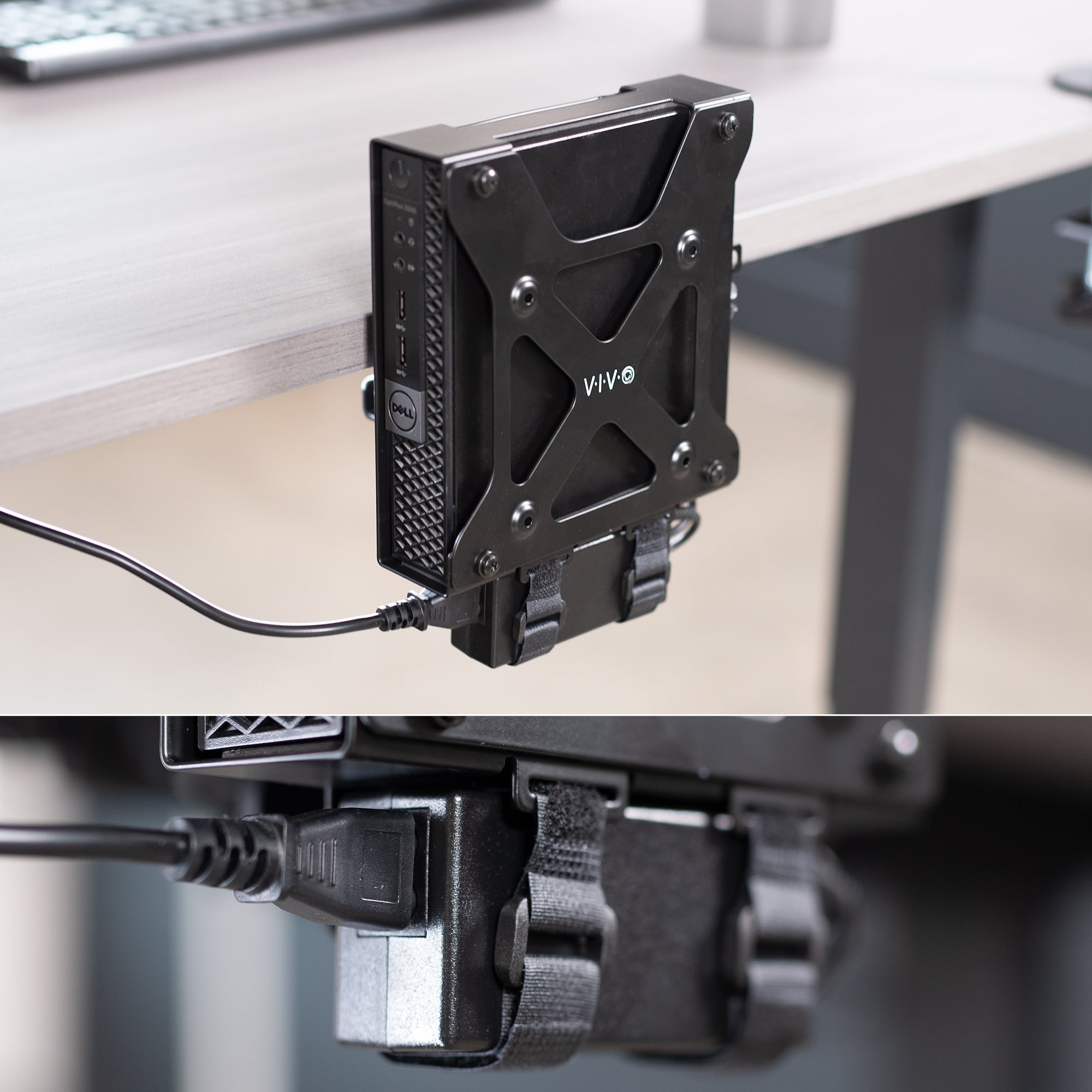 Sturdy VESA monitor mount designed for Dell OptiPlex Micro.