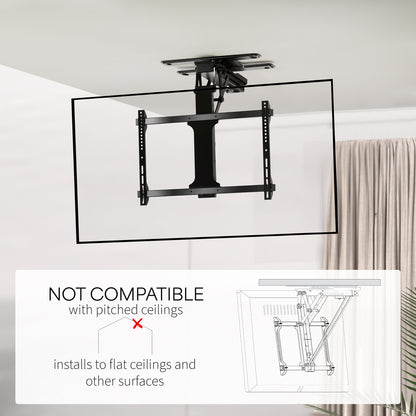  Electric Flip Down Swiveling Ceiling TV Mount for 32 to 70 inch Screens