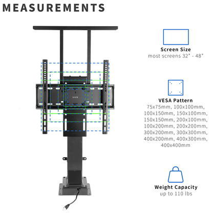 Versatile VESA compatibility and hefty weight capacity to securely mount your screen.