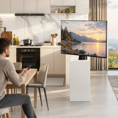 Rotating Motorized TV Stand with Remote Control - 37" to 80" Screens