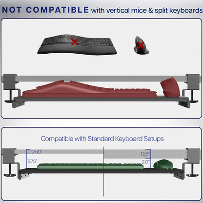 Clamp-on Keyboard Tray
