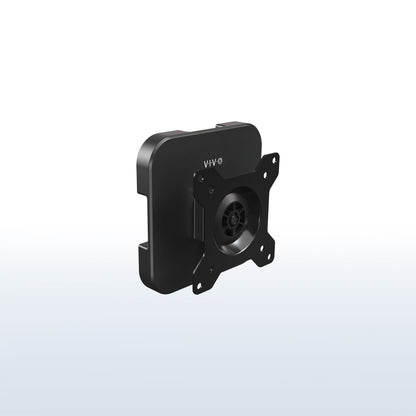 Black metal bracket with VIVO logo on a light gray background
