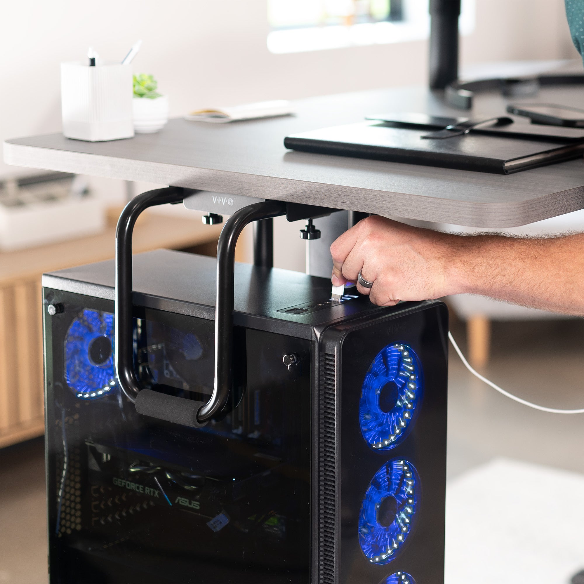 Heavy Duty Under Desk PC Mount