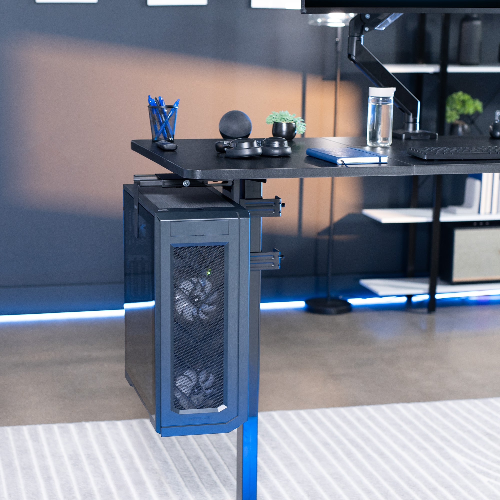 Under Desk Leg Clamp Large PC Mount