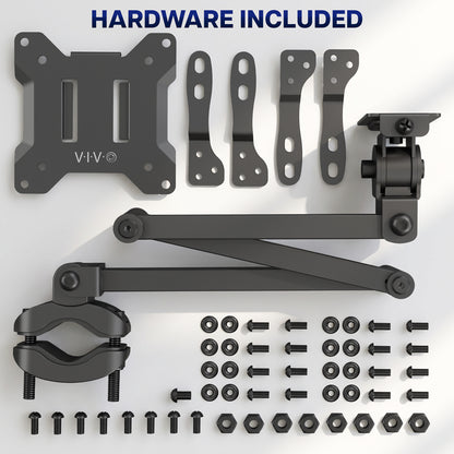Long Arm VESA Monitor Pole Mount - 23" to 43" Screens