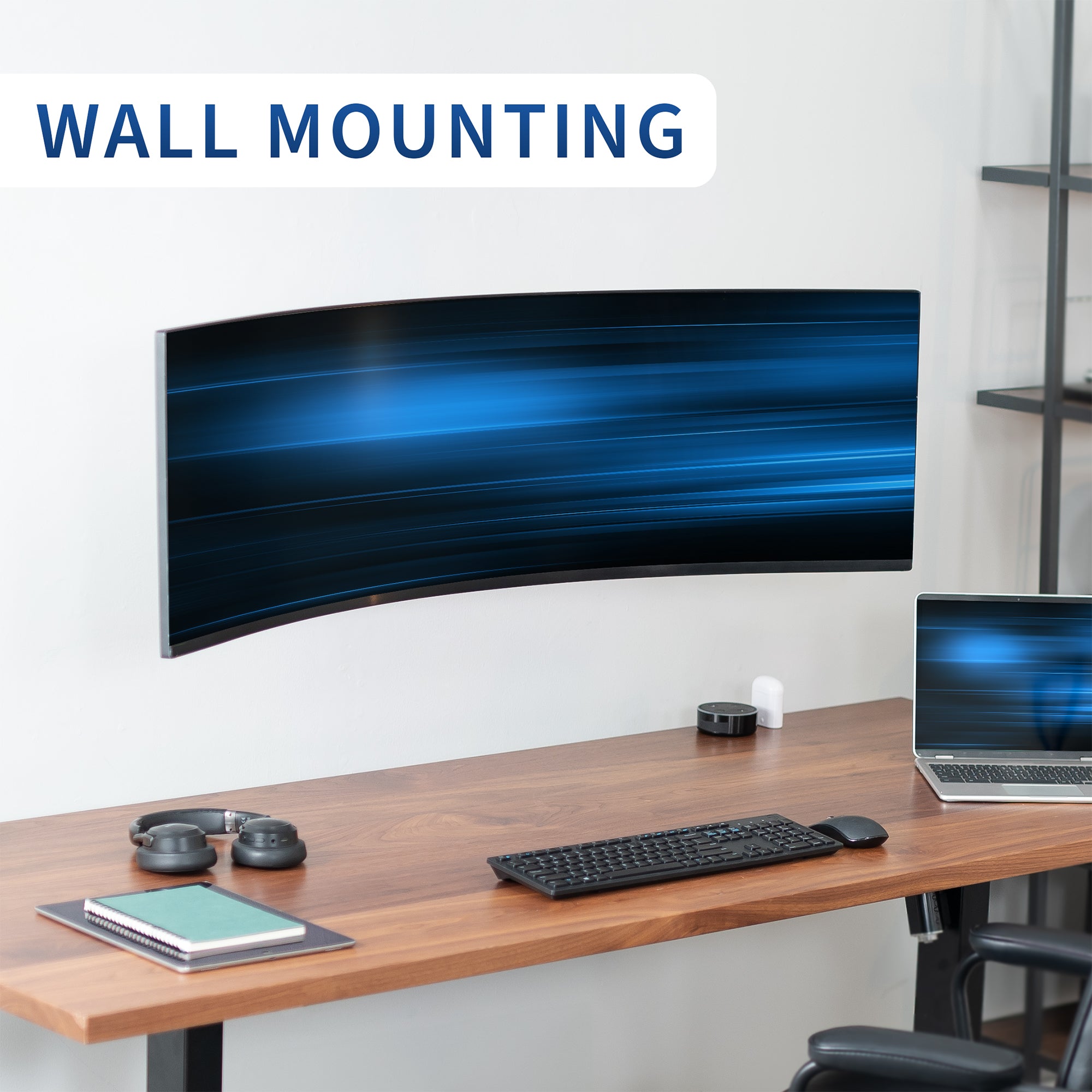 Pole Mount Ultrawide Monitor Bracket - Up to 49" Screens