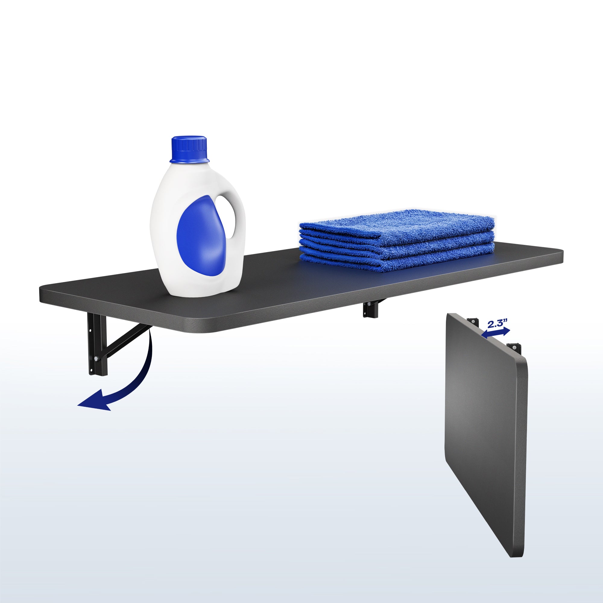 Wall Mounted 43" x 18" Folding Workbench