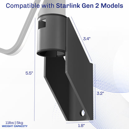 Low Profile Wall Mount Designed for Starlink