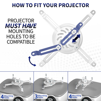 Adjustable Ceiling Mount for Projectors