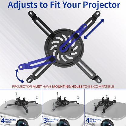 Universal Extending Ceiling Projector Mount