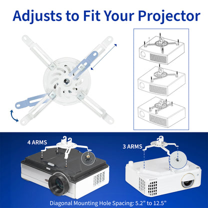 Universal Extending Ceiling Projector Mount