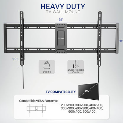 Sturdy adjustable extra large TV wall mount.