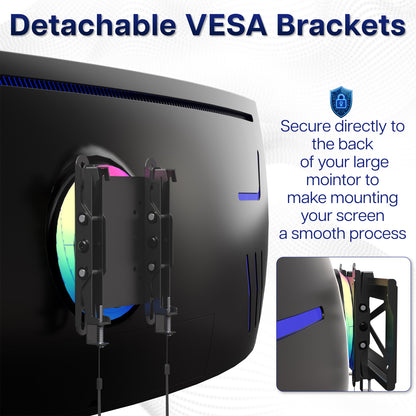 Low Profile Ultrawide Monitor Wall Mount - Up to 49" Screens
