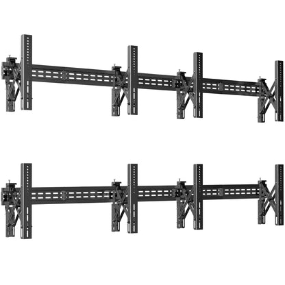 VIVO 2x2 Pop-Out Video Wall Mount for a large 4-TV display in a home or professional setting.