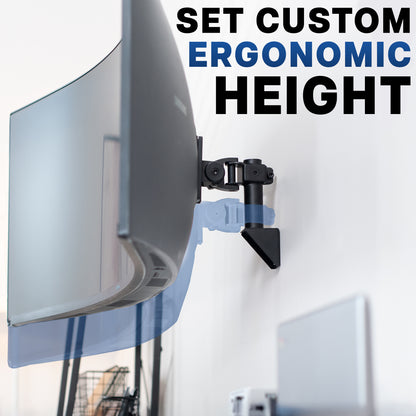 Set up the perfect ergonomic height for viewing. 