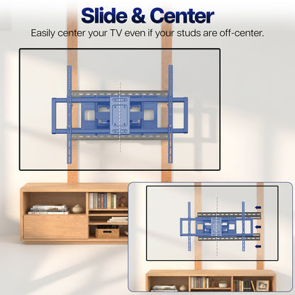 Wall and Ceiling Plate Extension Brackets with text 'Slide & Center' on a white background
