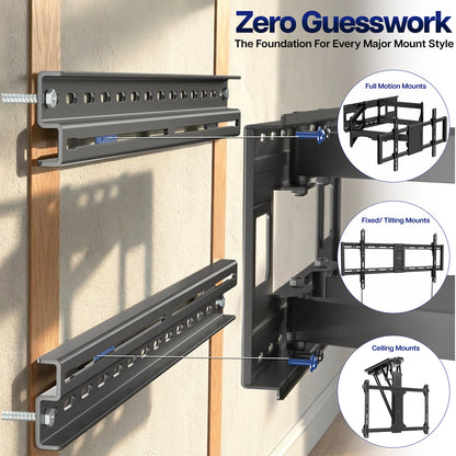 Wall and Ceiling Plate Extension Brackets with various mounting styles on a neutral background