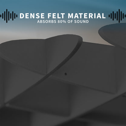 2-Pack Acoustic Ceiling Waffle Panels