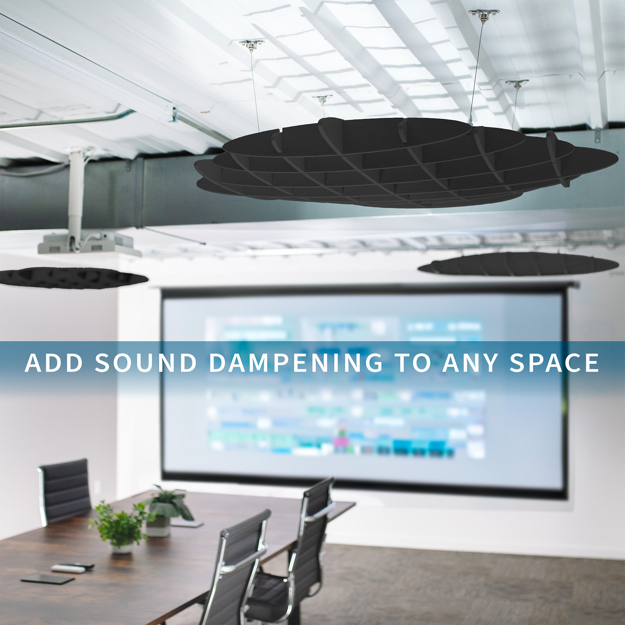 4-Pack Acoustic Ceiling Waffle Panels