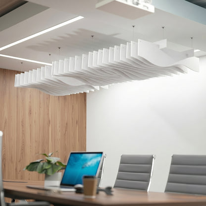 Wave Acoustic Ceiling Waffle Panel