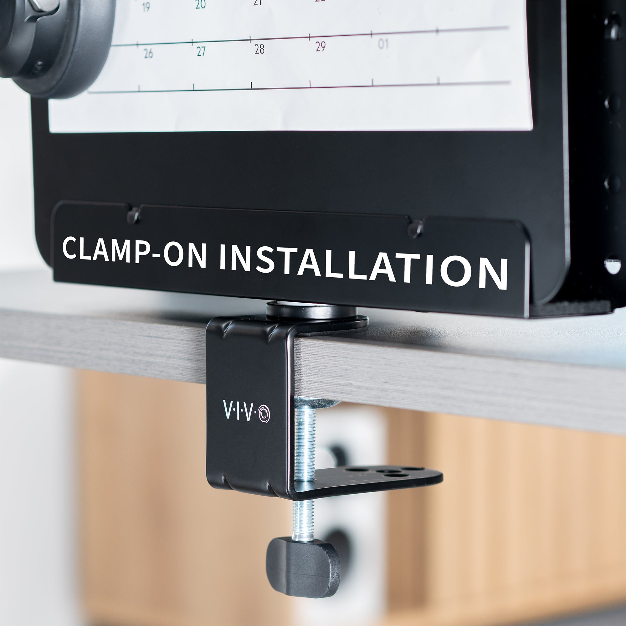 Clamp-on Rotating Pegboard with Laptop Holder