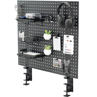 30" Clamp-on Desk Back Panel & Accessory Holder