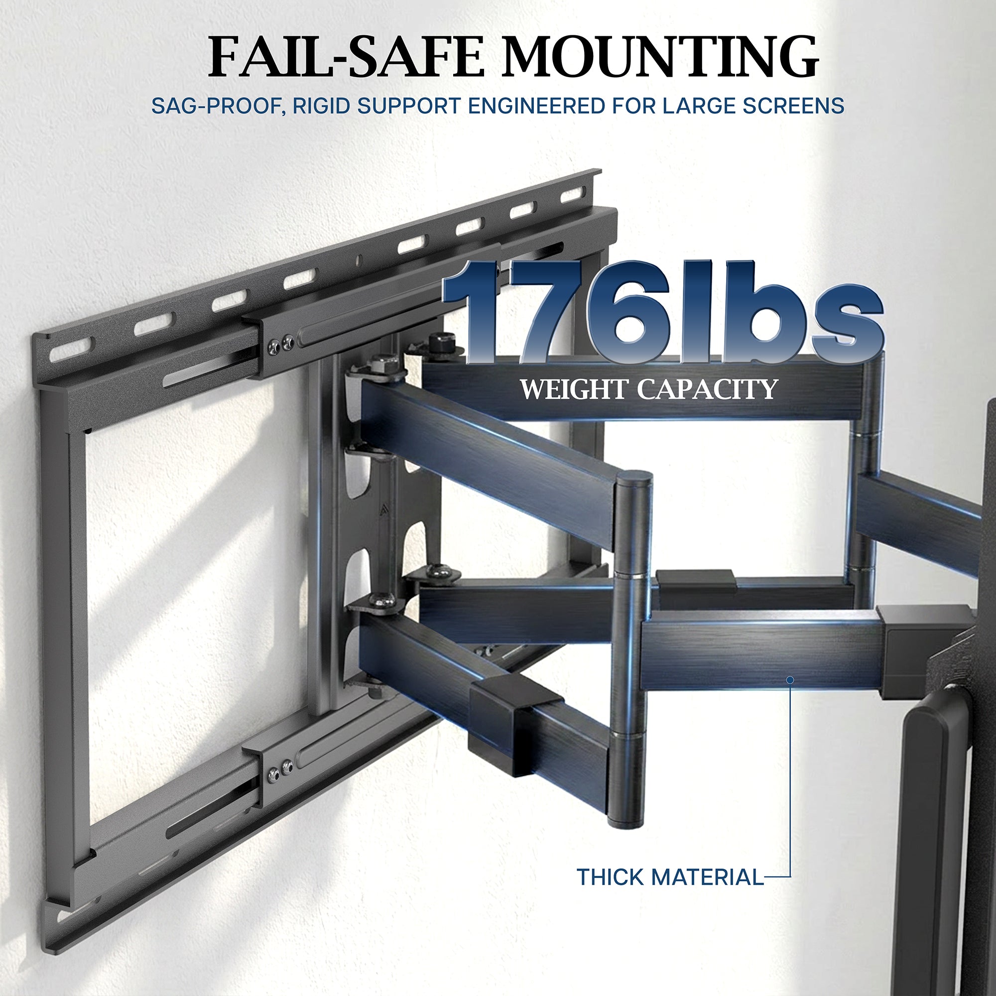 VIVO PRO Heavy Duty Full Motion TV Wall Mount - 43" to 95" Screens