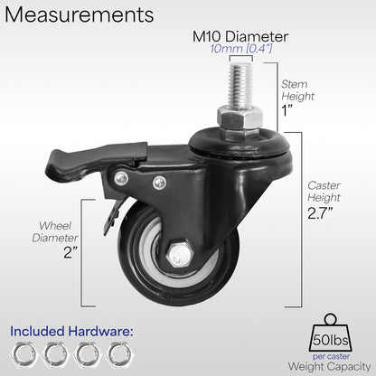 Lockable caster wheel from VIVO.