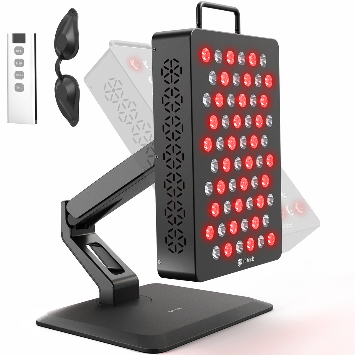 Pneumatic Arm Small Red Light Therapy Desk Stand
