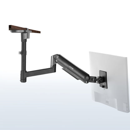Pneumatic Arm Single Ultrawide Upside Down Monitor Mount - 17" to 32" Screens