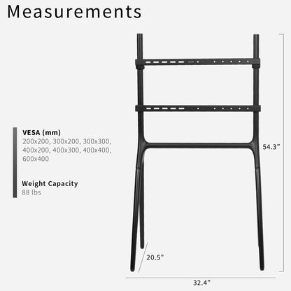 Sturdy easel studio TV stand.