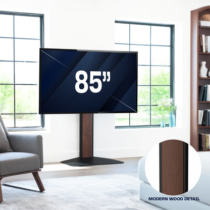 Large flat-screen TV display in a living room setting.