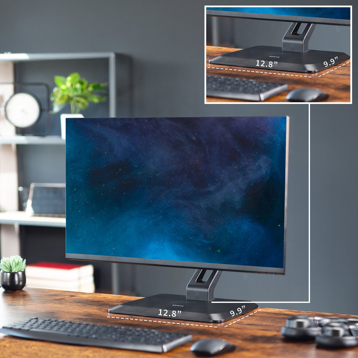 Pneumatic Arm Monitor Desk Stand - 17" to 32" Screens