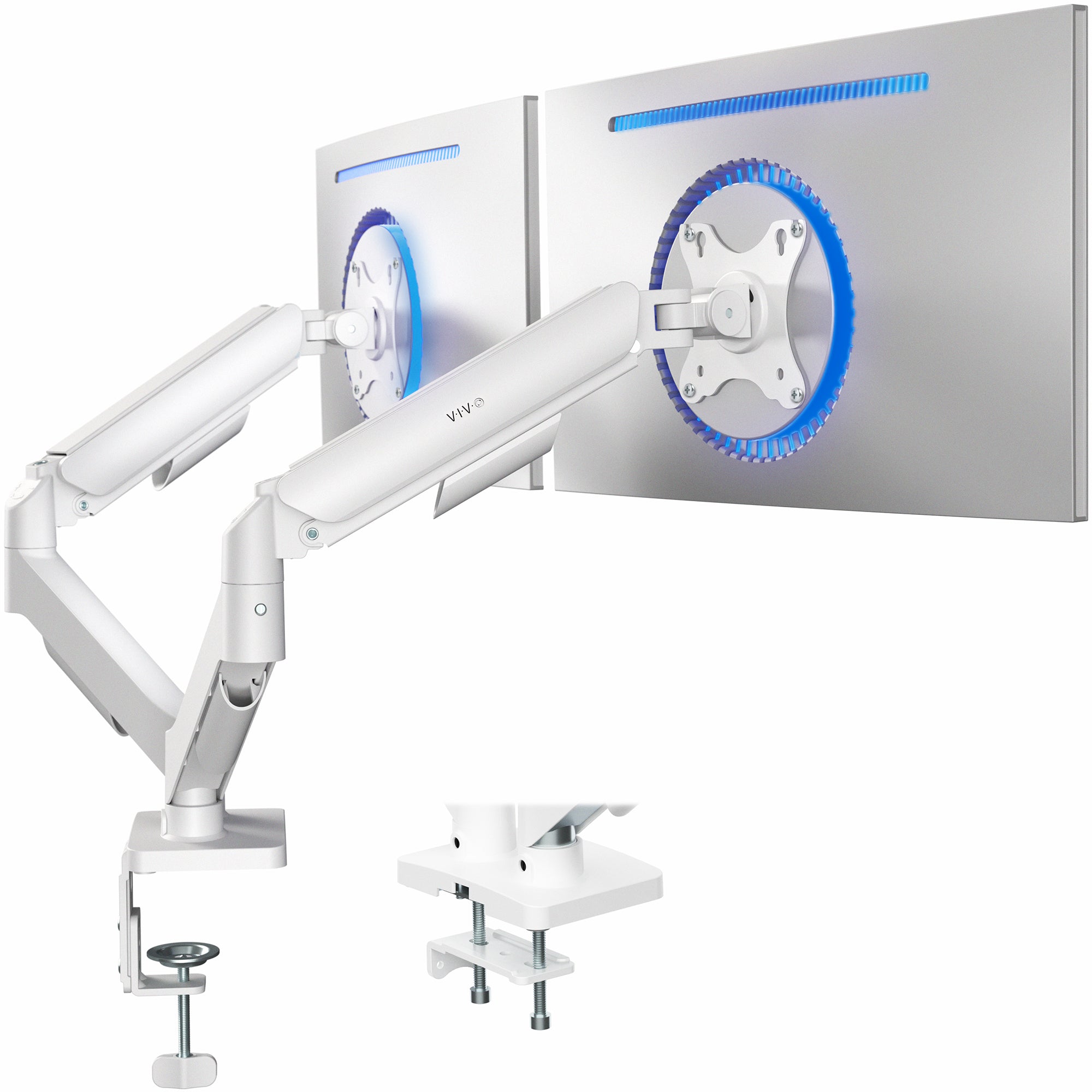 Mechanical Arm Dual Monitor Desk Mount - 17" to 32" Screens