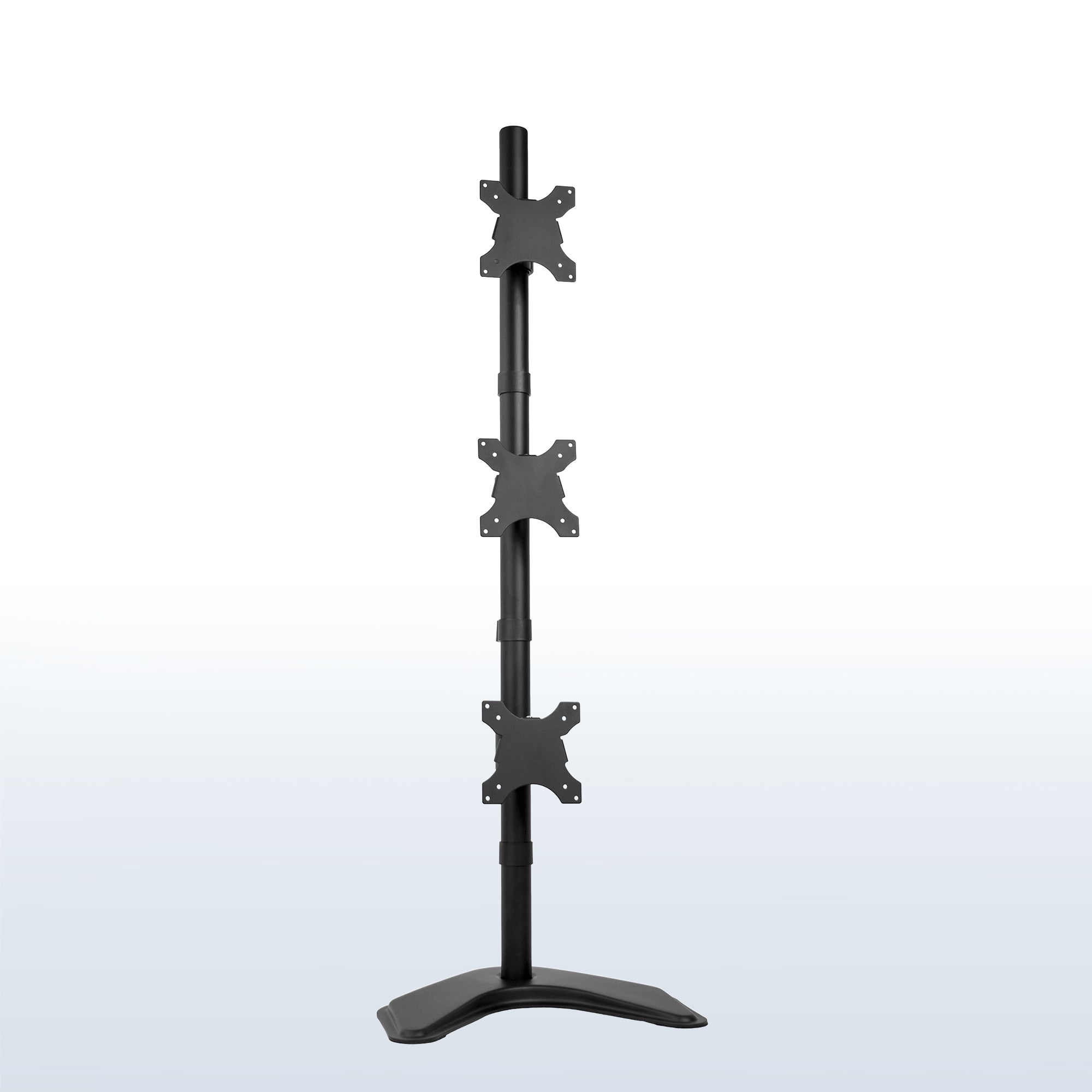 Triple Vertical Monitor Desk Stand