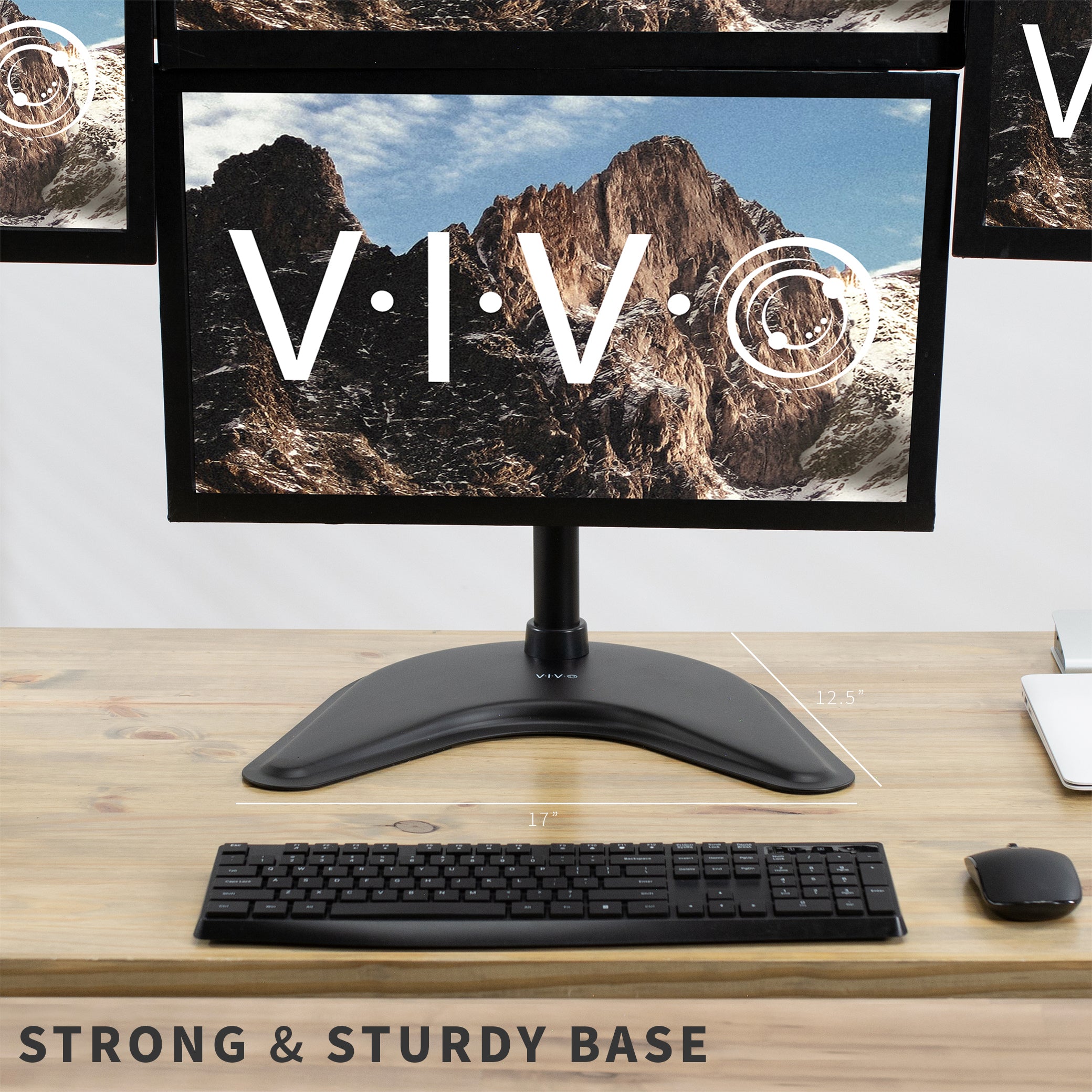 Quad Monitor Desk Stand